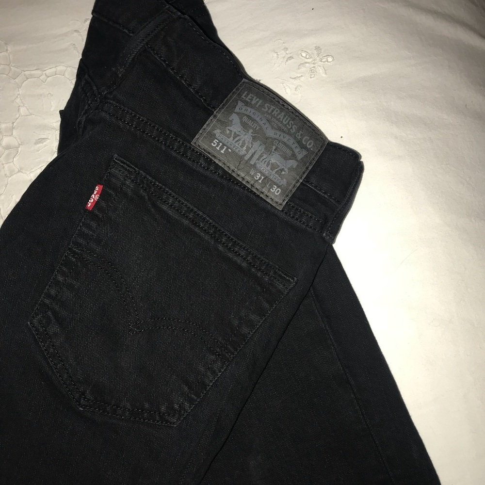 Black skinny Levi’s